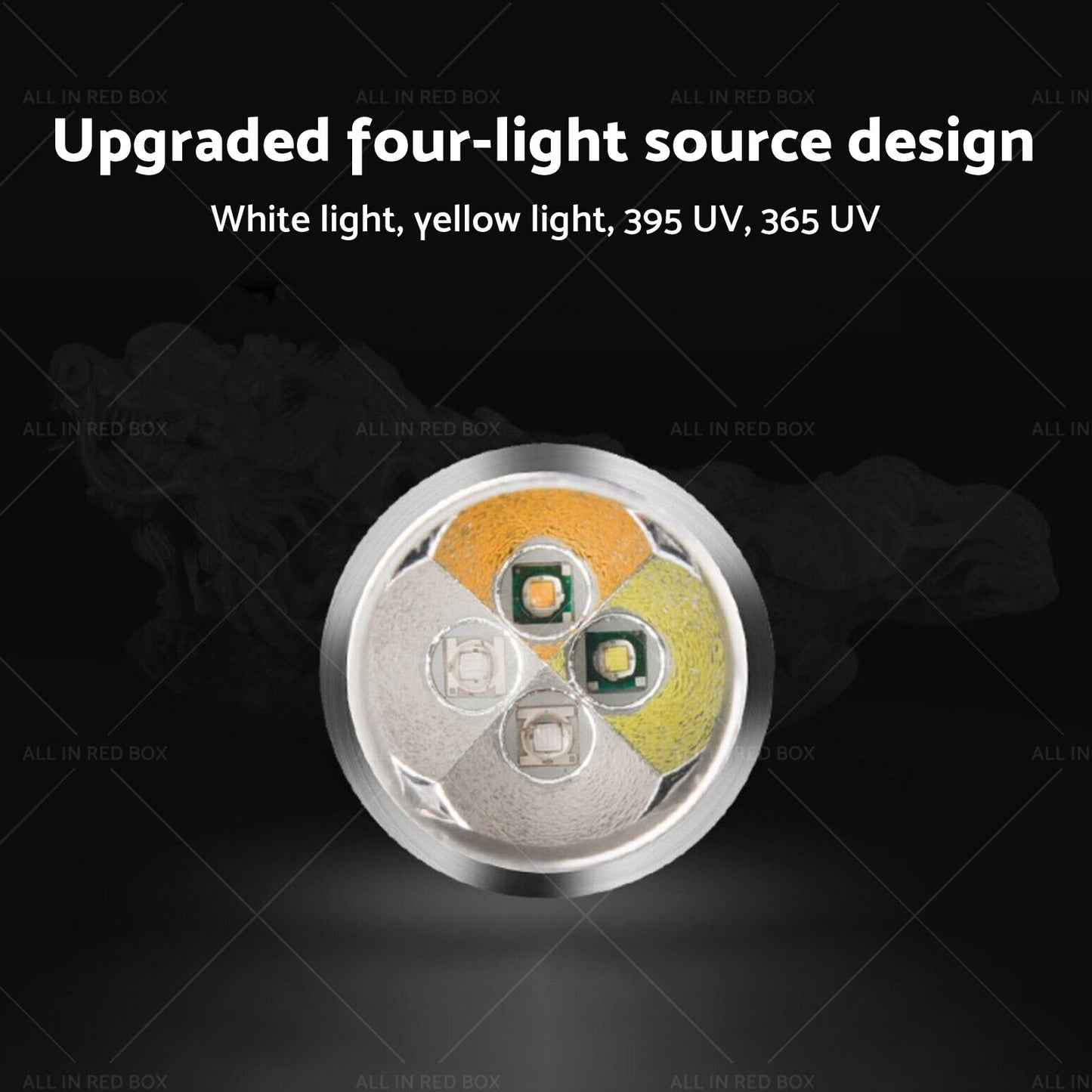 Professional Gemstone Identification Light 4 in1 LED Flashlight Gemologist Tool