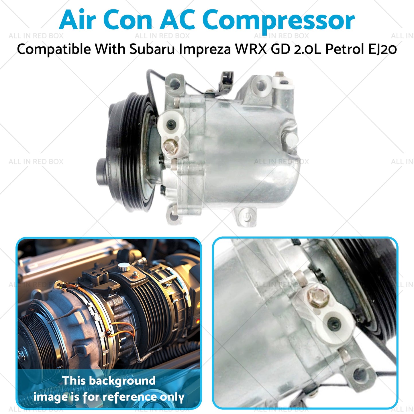 {{ Air Conditioning Compressor Suitable for Subaru Impreza WRX GD 2.0L Petrol EJ20 }} - Buy Car Parts Online at {{ Kaka Auto Parts }}.