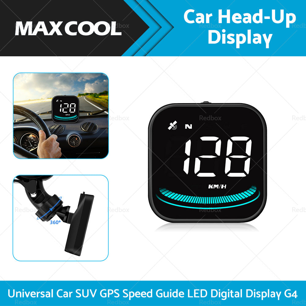 Digital Speedometer Universal GPS Car HUD Head Up Display MPH Overspeed Alarm AU