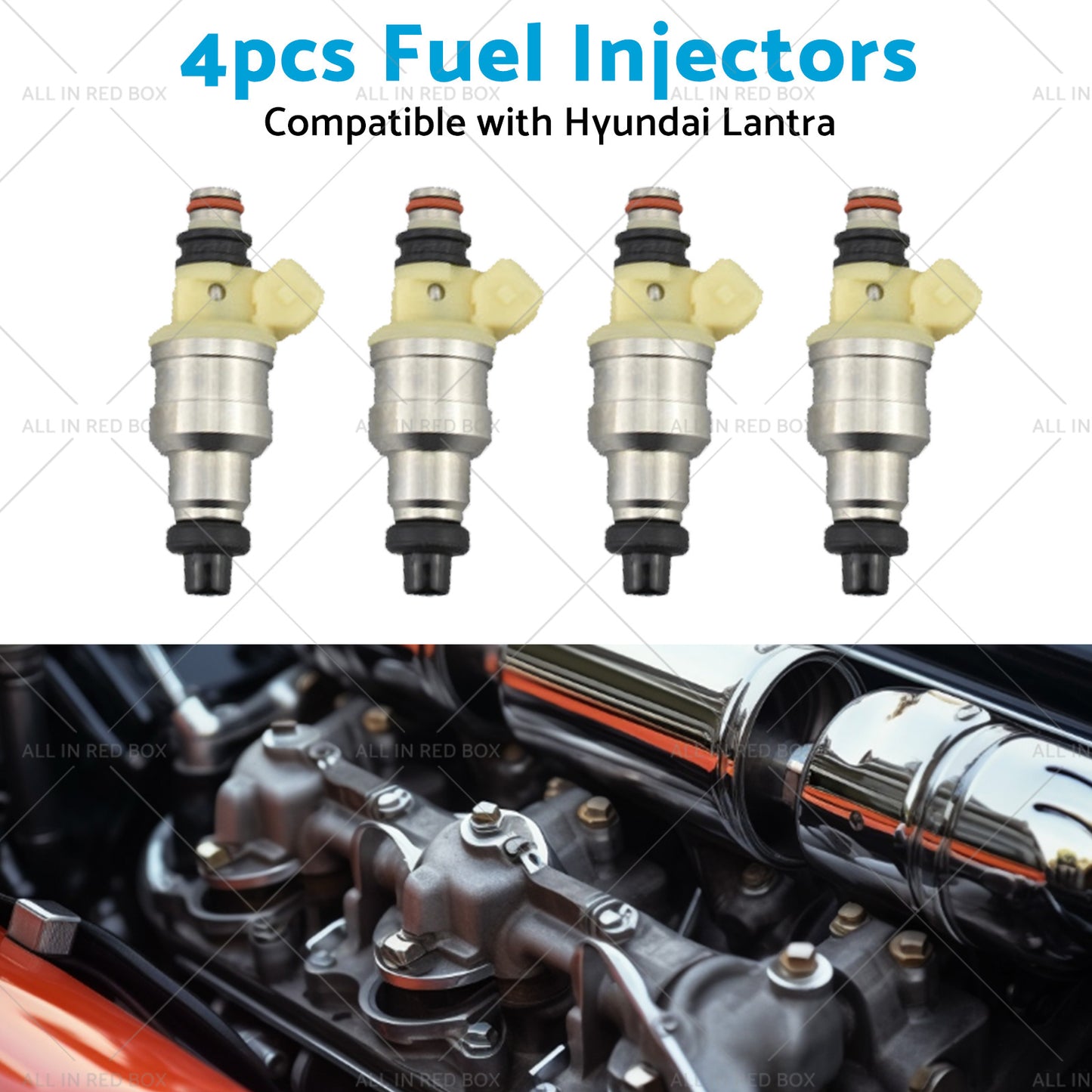 {{ 4pcs Fuel Injector Suitable For Hyundai Lantra J1 1. 6L G4CR NEW }} - Buy Car Parts Online at {{ Kaka Auto Parts }}.