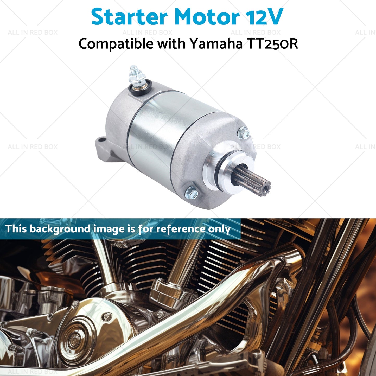 {{ Starter Motor 12V Suitable for Yamaha YS250 TT250R YBR250 93-06 }} - Buy Car Parts Online at {{ Kaka Auto Parts }}.