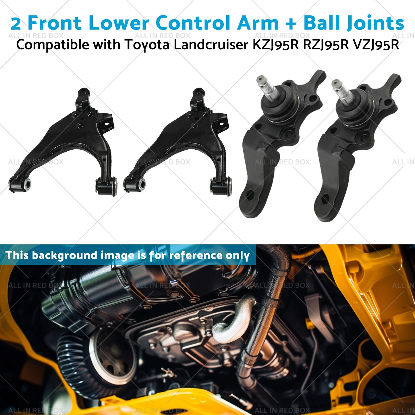 2 Lower Control ArmBall Joint Suitable for 96-03 Toyota Landcruiser KZJ95R