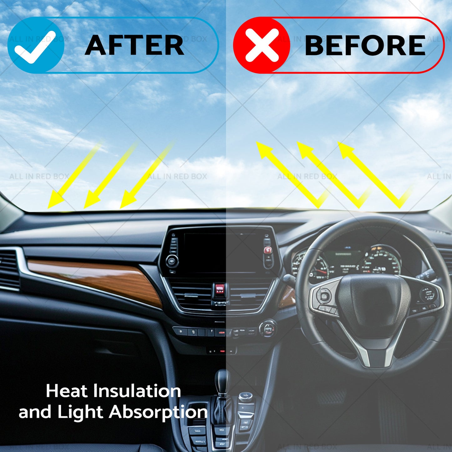 {{ Non-Slip Dash Mat Dashboard Cover Suitable For Honda CRV CR-V RM 2012-2017 Black }} - Buy Car Parts Online at {{ Kaka Auto Parts }}.
