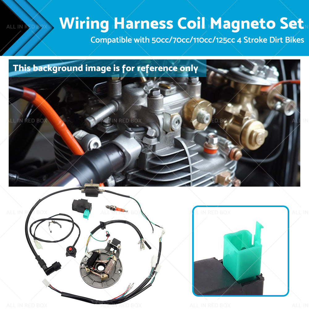 {{ 50cc 125cc Wire Harness Wiring Coil Magneto for Dirt Pit Trail Bike }} - Buy Car Parts Online at {{ Kaka Auto Parts }}.
