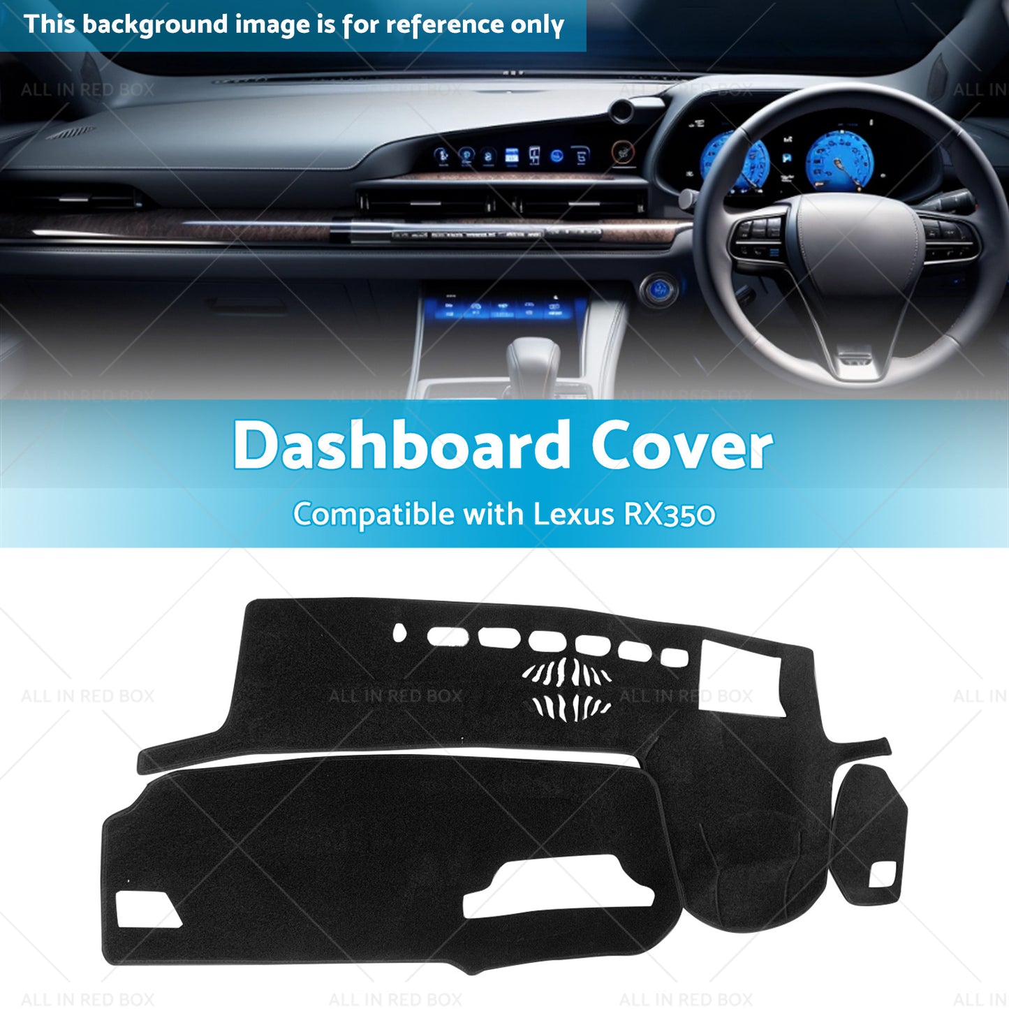{{ Non-Slip Dash Mat Suitable For Lexus RX RX350 2021-2022 With HUD Dashboard Cover }} - Buy Car Parts Online at {{ Kaka Auto Parts }}.