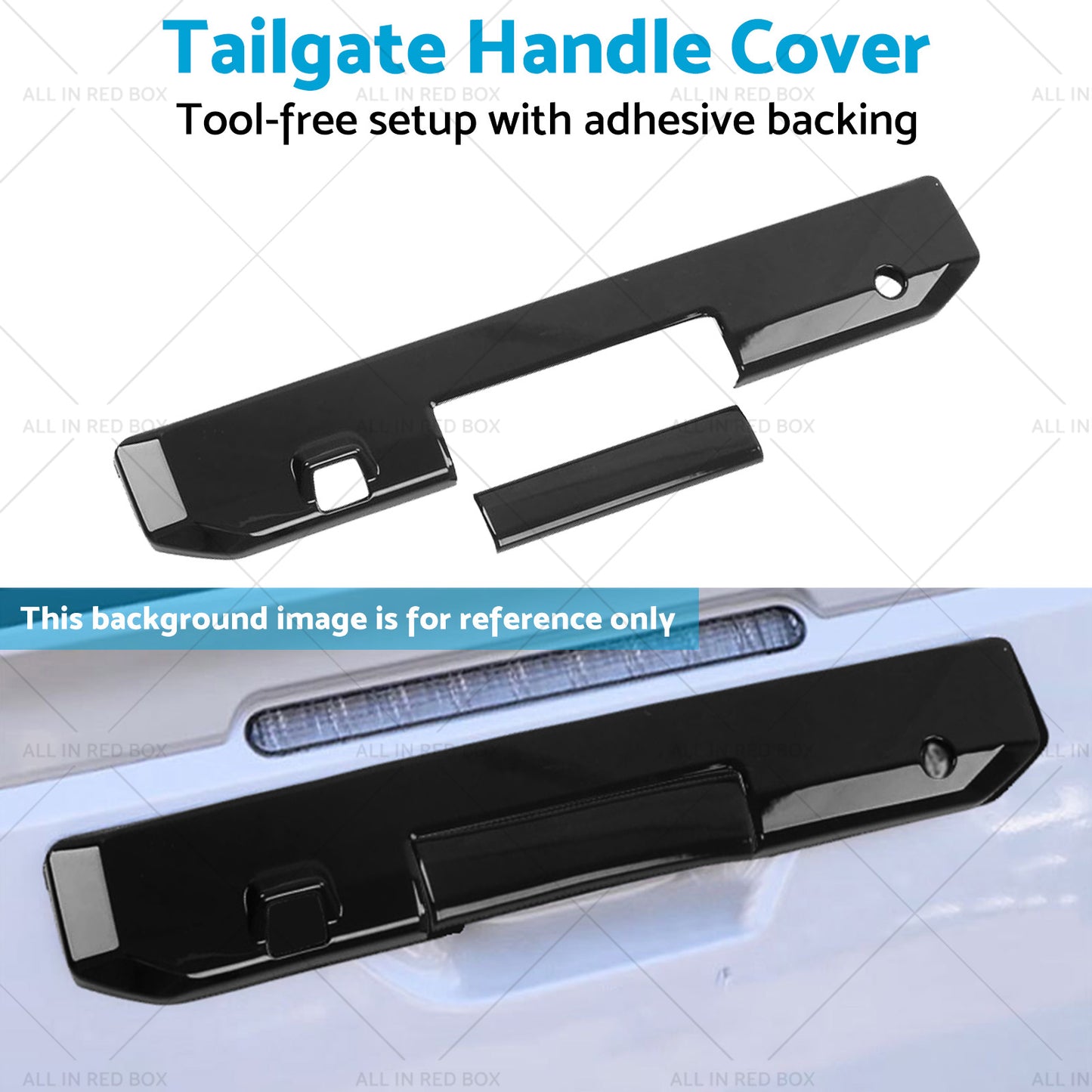 {{ Glossy Black Rear Tail Gate Tailgate Handle Cover Suitable For Triton L200 23-25 }} - Buy Car Parts Online at {{ Kaka Auto Parts }}.