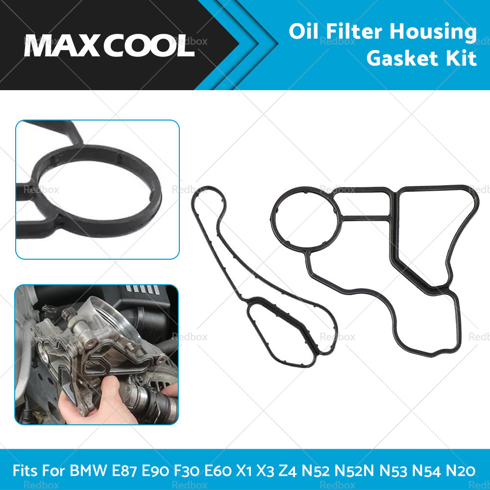 Oil Filter Housing Gasket Kit Fits For BMW E87 E90 F30 E60 X1 X3 Z4 N52 N52N N53 N54 N20