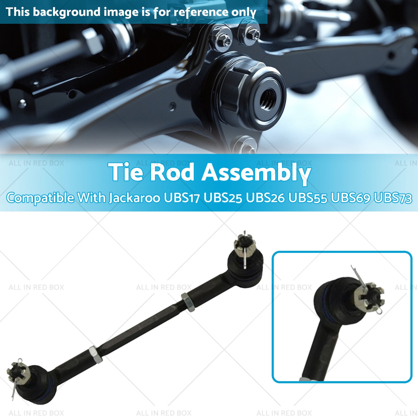 {{ Tie Rod Assembly Suitable for Jackaroo UBS17 UBS25 UBS26 UBS55 UBS69 UBS73 88-04 }} - Buy Car Parts Online at {{ Kaka Auto Parts }}.