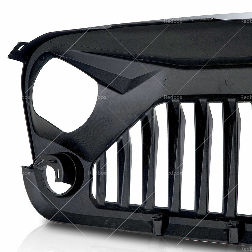 Black Front Gladiator Grille Vander Grill For Jeep Wrangler JK Unlimited 2007-18