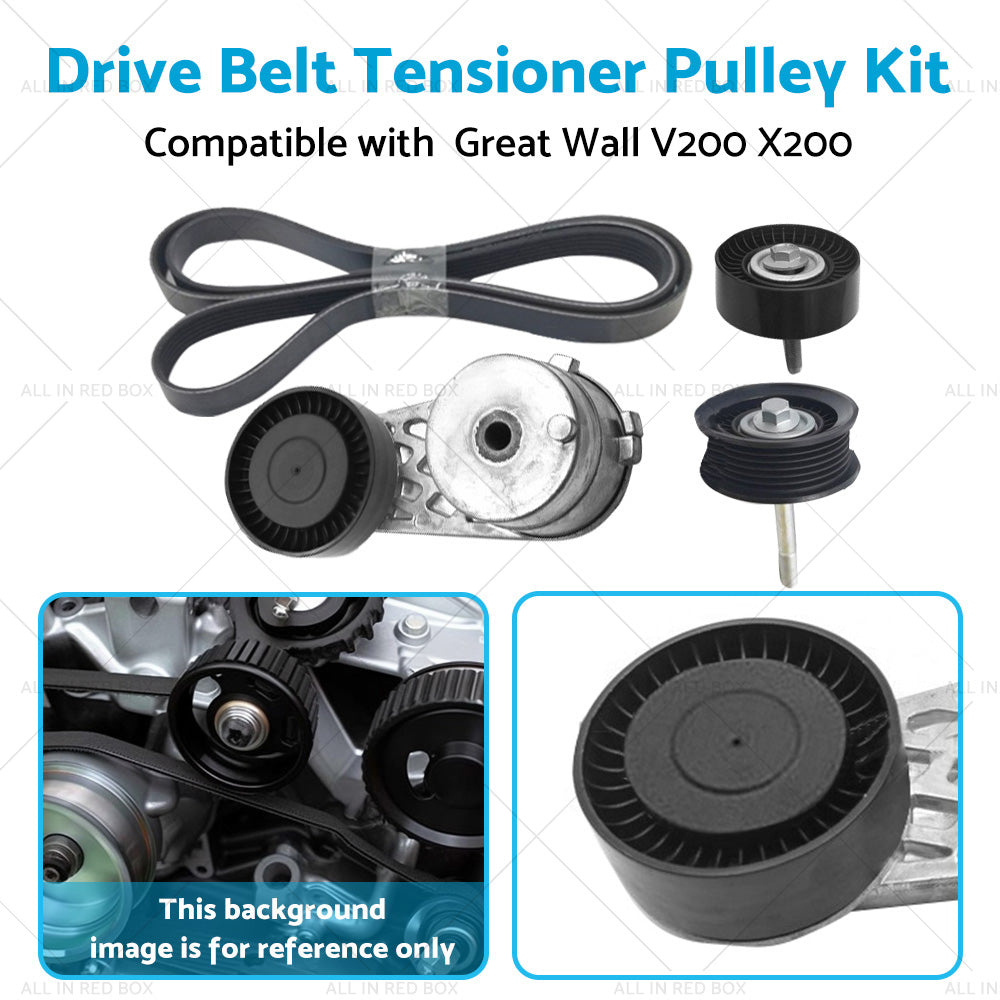 {{ Drive Belt Tensioner Pulley Kit Suitable for Great Wall V200 X200 2. 0L Diesel }} - Buy Car Parts Online at {{ Kaka Auto Parts }}.