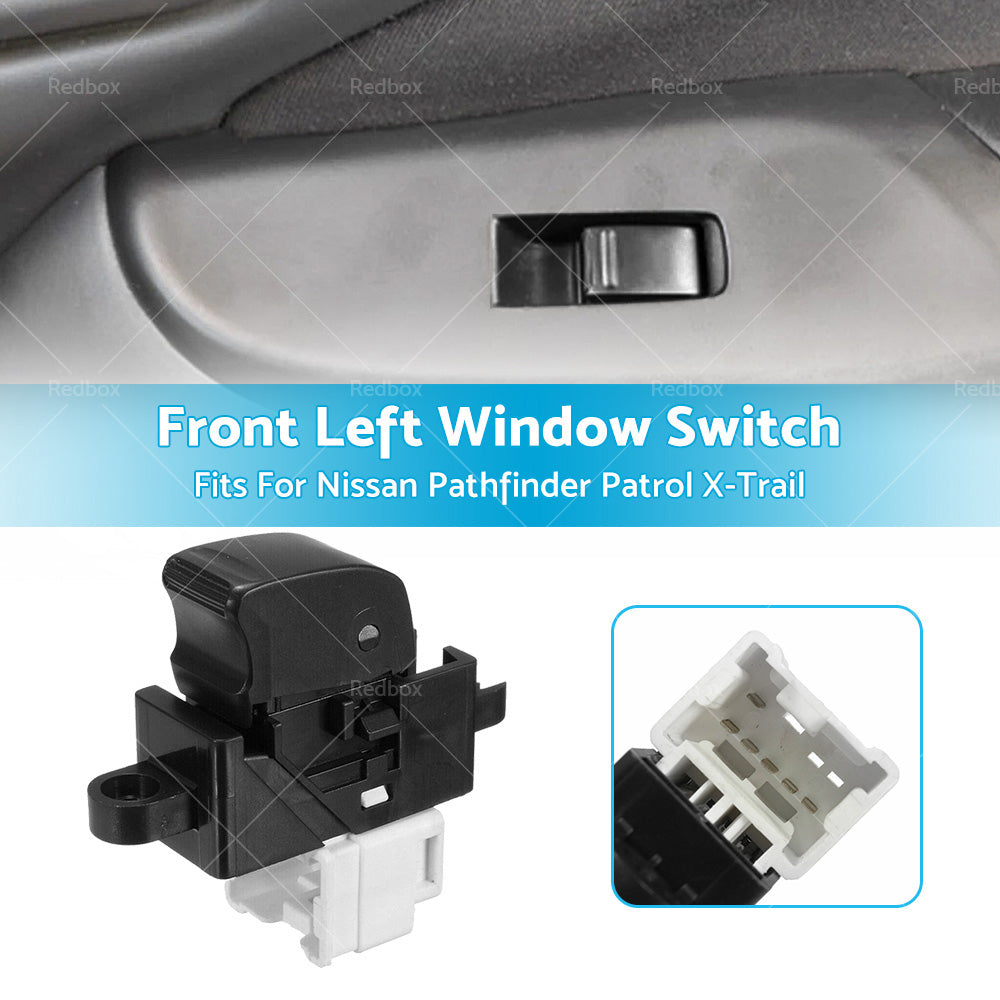 {{ Front Left Window Switch Fits For Nissan Pathfinder Patrol X-Trail 25411-0V000 }} - Buy Car Parts Online at {{ Kaka Auto Parts }}.