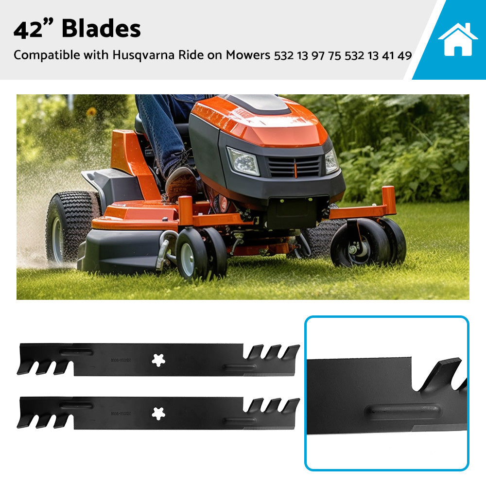 {{ 42inch Blades Suitable For Husqvarna Ride on Mowers 532 13 97 75 532 13 41 49 }} - Buy Car Parts Online at {{ Kaka Auto Parts }}.