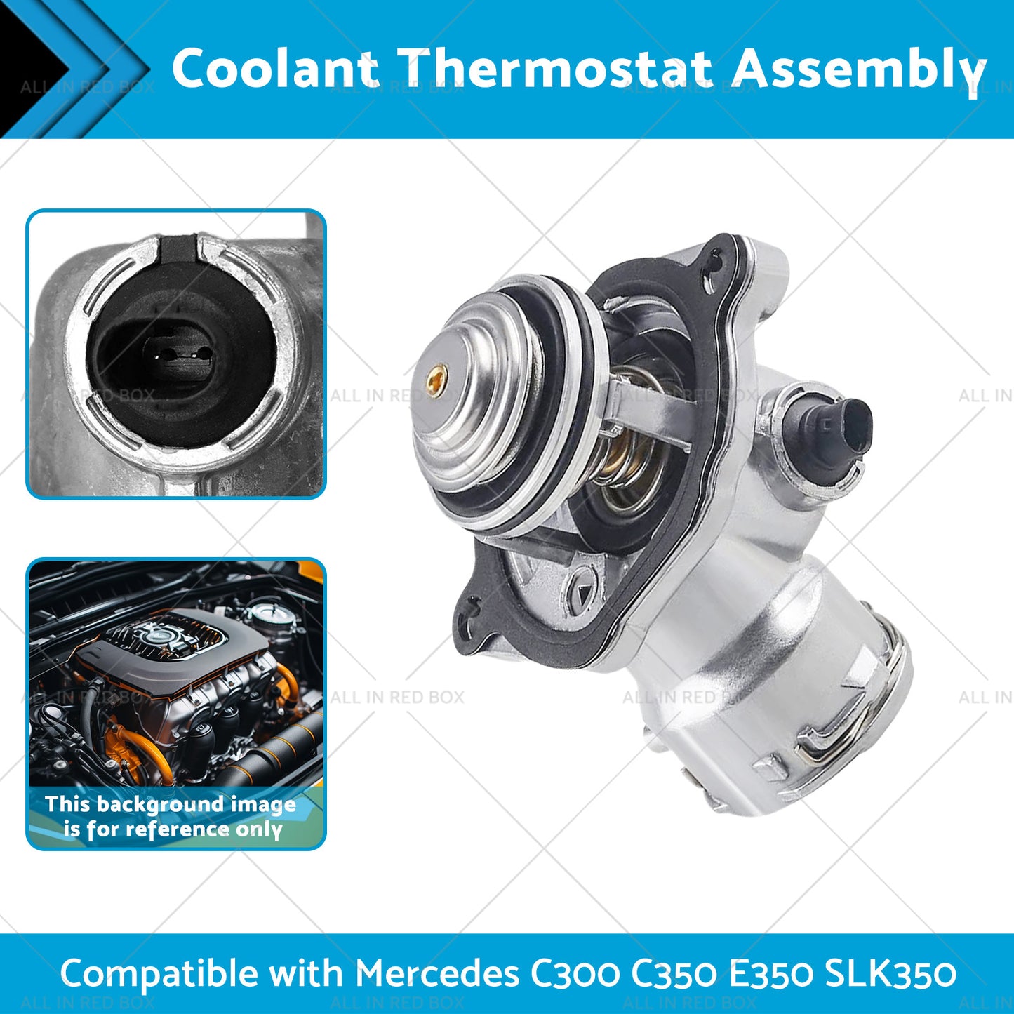 {{ Coolant Thermostat Assembly Suitable for Mercedes C300 C350 E350 SLK350 50-12 }} - Buy Car Parts Online at {{ Kaka Auto Parts }}.