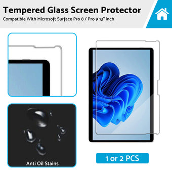 compare product Suitable For Microsoft Surface Pro 8 I Pro 9 13  inch 9H Tempered Glass Screen Protector