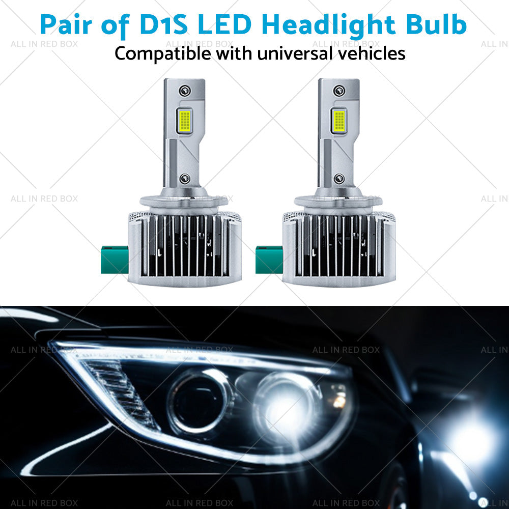 {{ Pair of 6000K For Replace HID Xenon D1S LED Headlight Bulbs Conversion 90W 2pcs }} - Buy Car Parts Online at {{ Kaka Auto Parts }}.