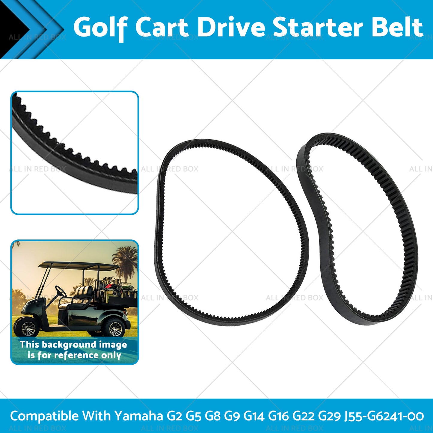 {{ J55-G6241-00 Golf Cart Drive Starter Belt Suitable For Yamaha G2 G5 G8 G9 G14 }} - Buy Car Parts Online at {{ Kaka Auto Parts }}.