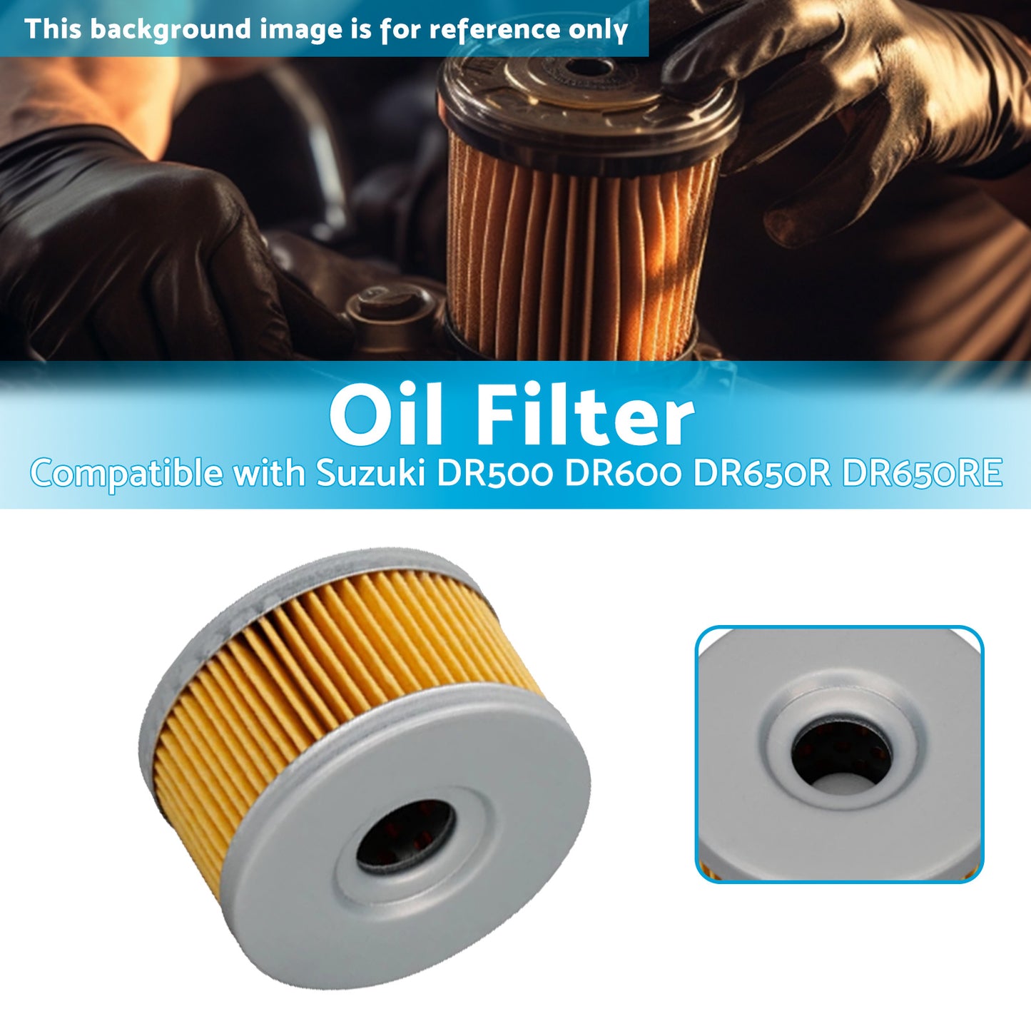 {{ 3x Oil Filter Suitable for Suzuki DR650 DR600 DR500 DR 650 DR650SE Triple Pack }} - Buy Car Parts Online at {{ Kaka Auto Parts }}.