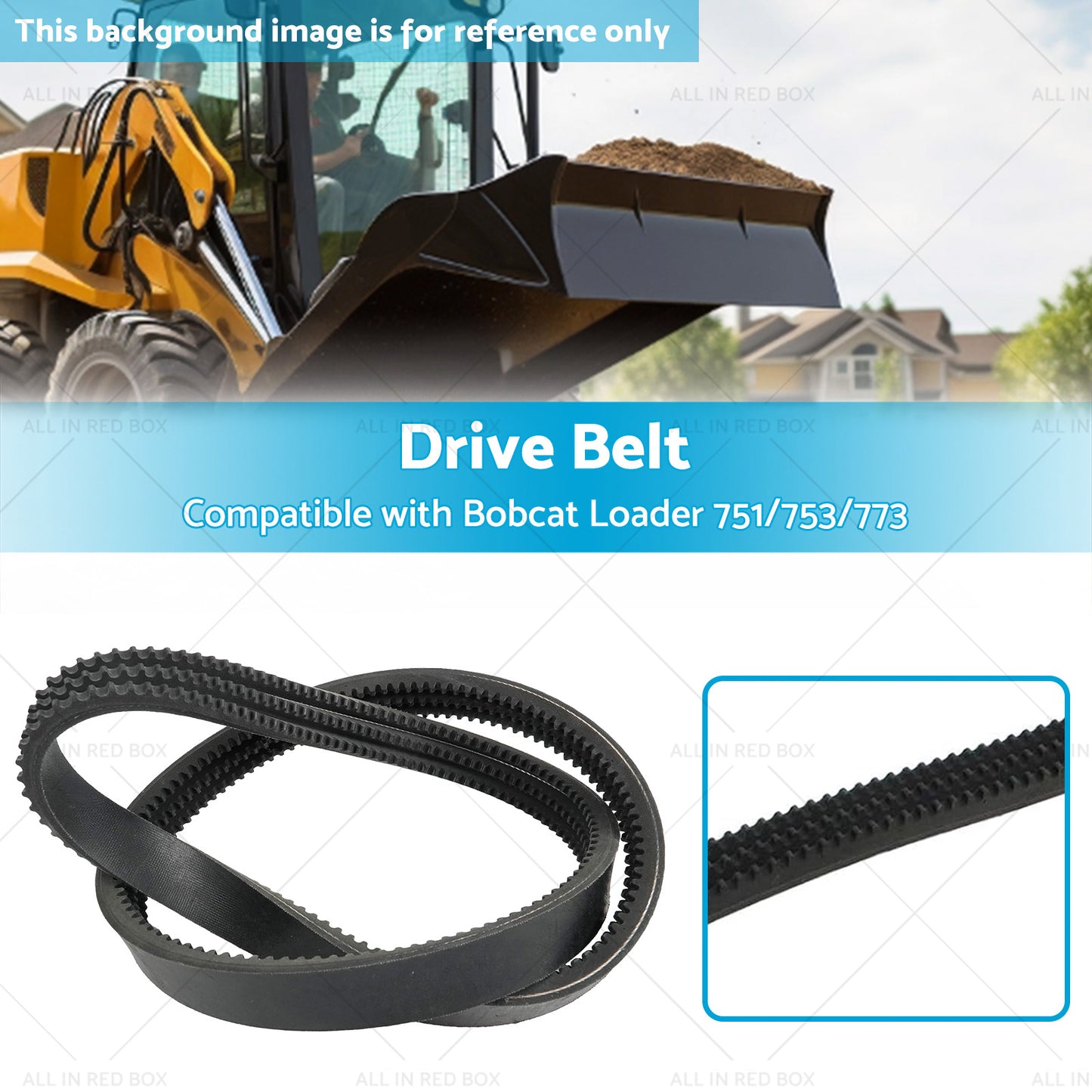 {{ Hydraulic Pump EPDM Drive Belt Suitable for Bobcat 6672021 430 435 751 753 773 }} - Buy Car Parts Online at {{ Kaka Auto Parts }}.