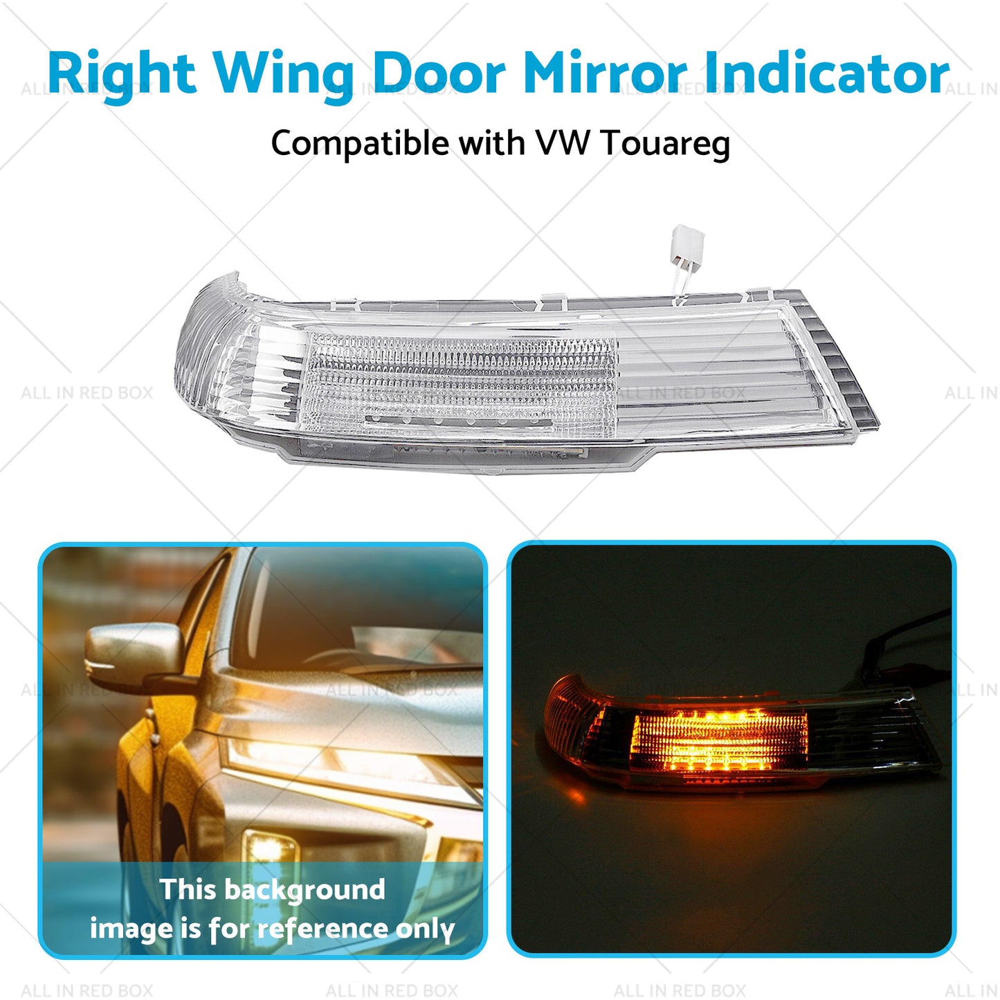 {{ Front Right Wing Door Mirror Indicator Suitable for VW Touareg 7L 09 or 03-11 or 06 }} - Buy Car Parts Online at {{ Kaka Auto Parts }}.