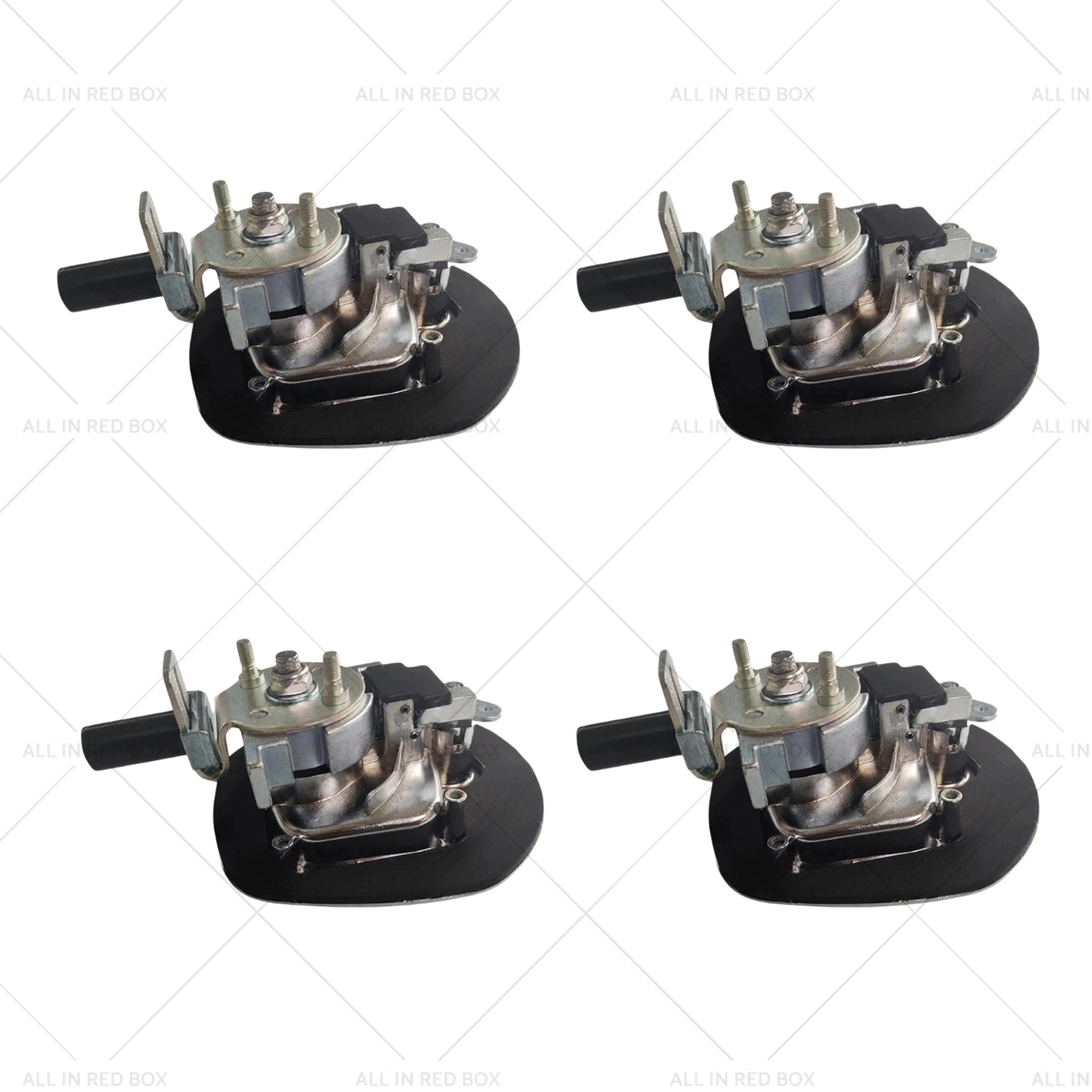 4 Set Chrome Power Operated Recessed Folding Whale Tail T-Lock Handle Toolbox