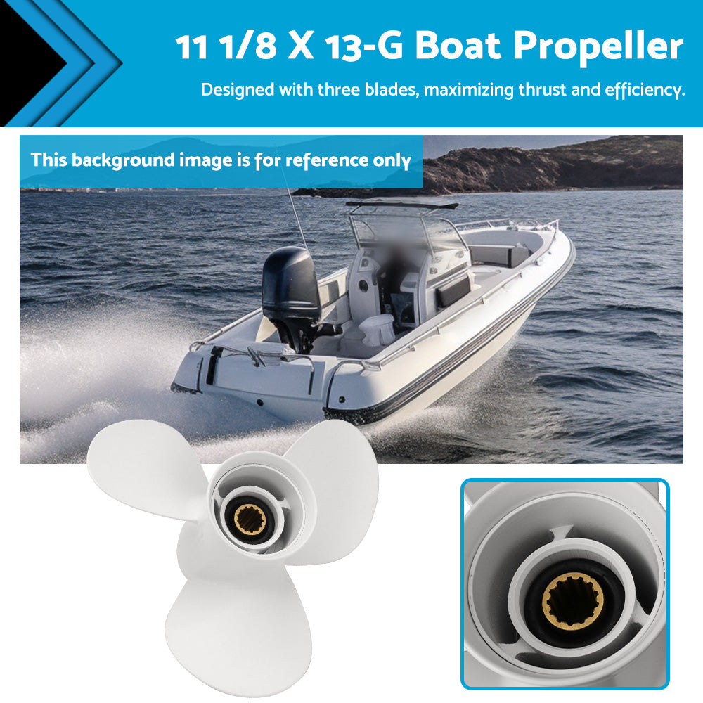 Boat Propeller 11 1 or 8 X 13-G Outboard Motor 3 Blade Suitable For Yamaha 30-60HP