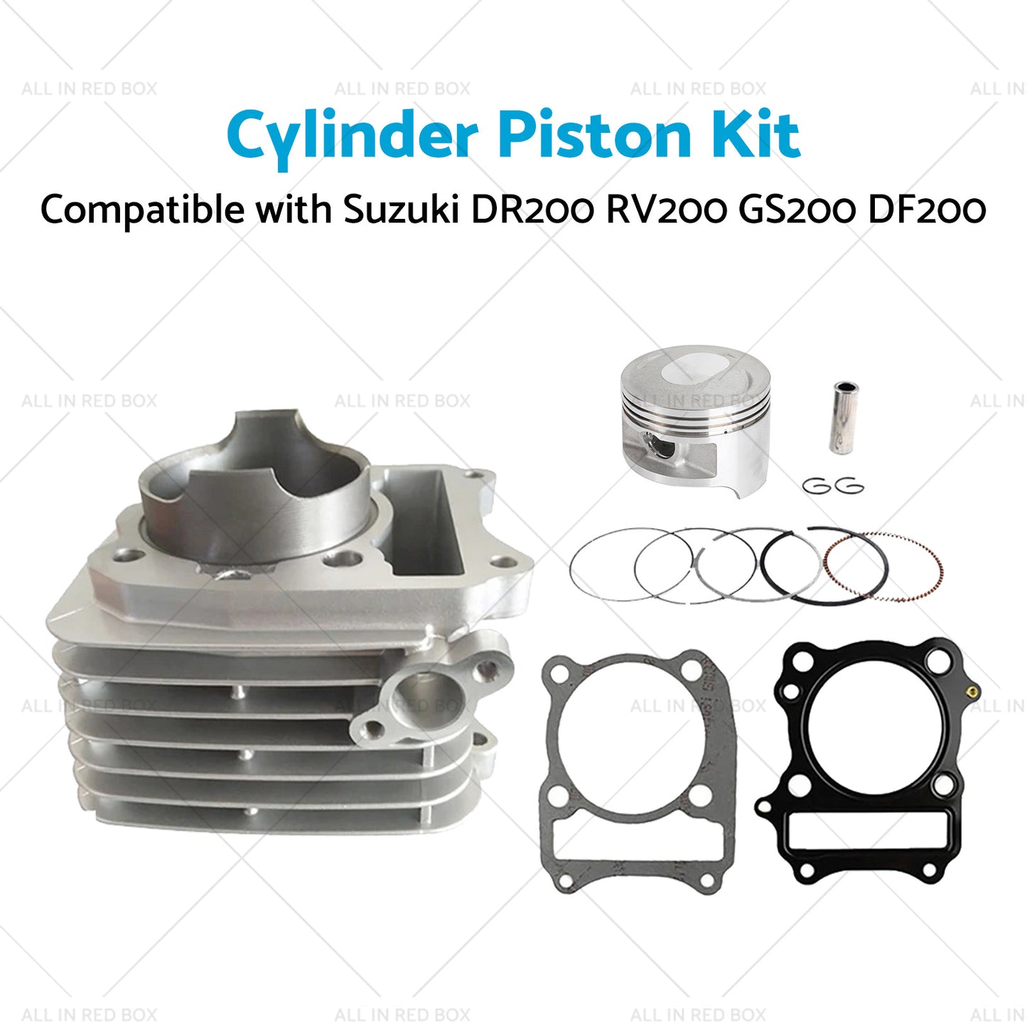 {{ Cylinder Piston 66mm Suitable Suzuki DR200 RV200 GS200 DF200 SP200 Top End Kit }} - Buy Car Parts Online at {{ Kaka Auto Parts }}.