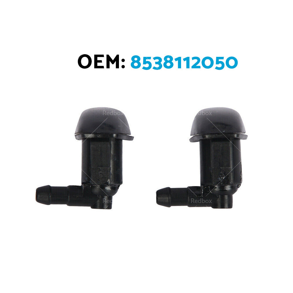 2x Windscreen Spray Washer Nozzle Suitable For Toyota LandCruiser 70 73 75 78 79