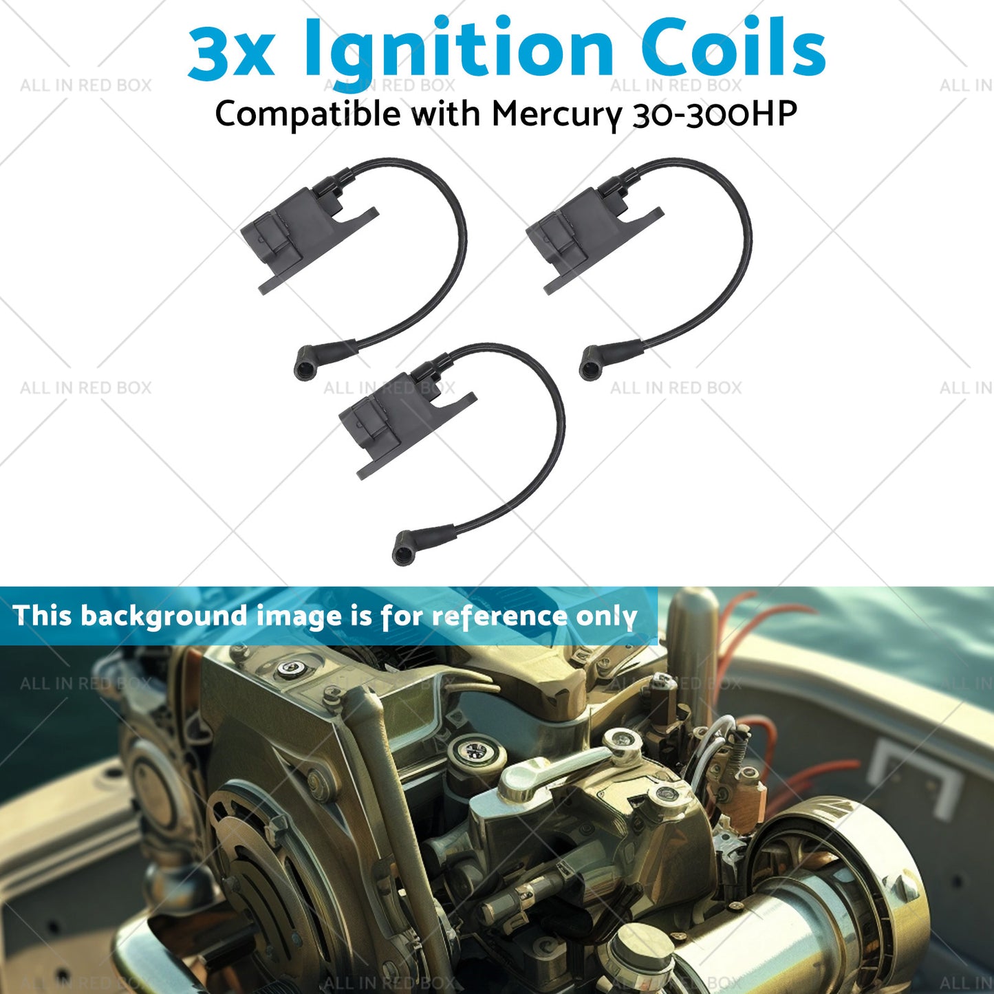 {{ 827509A10 114-7509 3x Ignition Coils Suitablefor Mercury 30-300HP Outboard Motor }} - Buy Car Parts Online at {{ Kaka Auto Parts }}.
