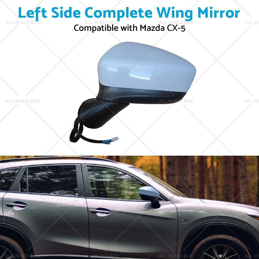 {{ Door Wing Mirror Suitable for Mazda CX-5 2012-2014 Left Passenger Side LH NEW }} - Buy Car Parts Online at {{ Kaka Auto Parts }}.