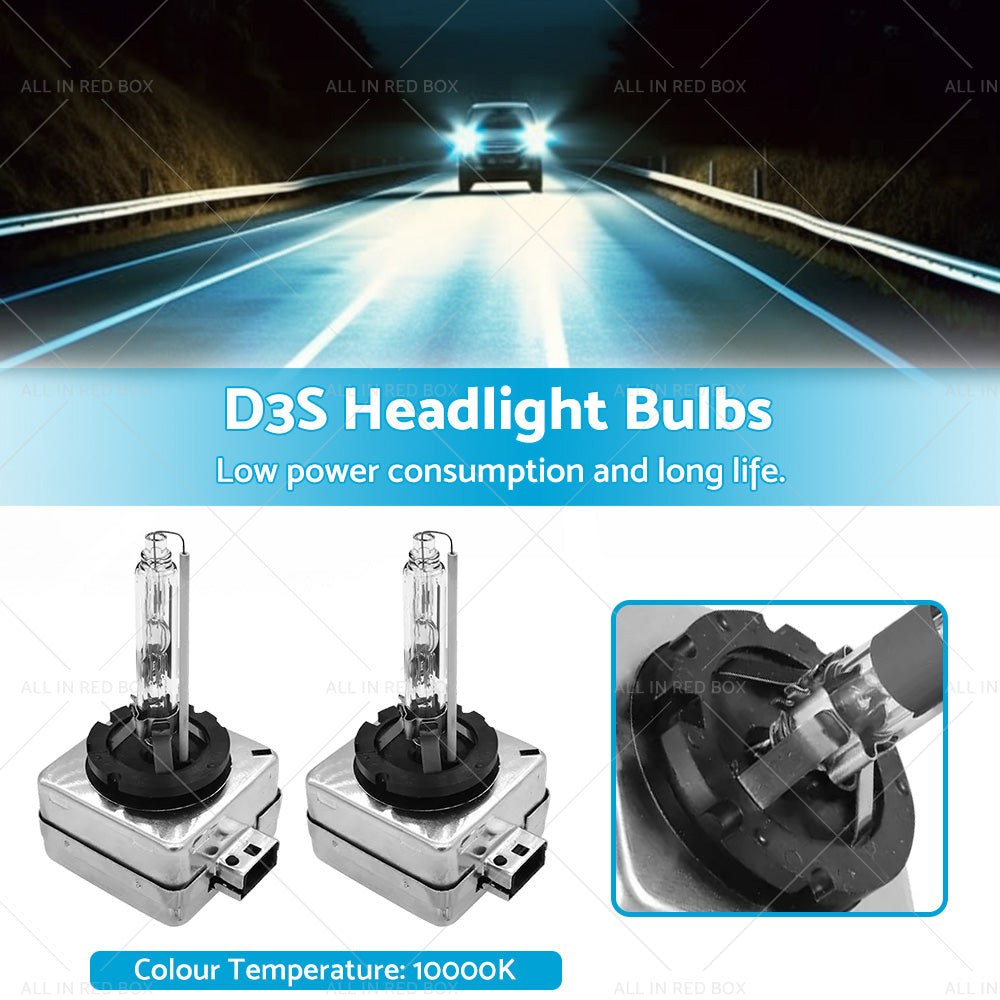 D3S 10000K H or DHID Xenon Headlight Bulbs Globes Suitable For Audi Land Rover Kia