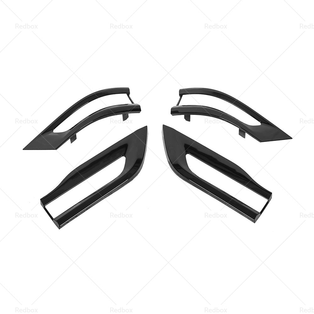 4PCS Gloss Tail Light Cover Trim Bezel Suitable For Jeep Grand Cherokee 14-20
