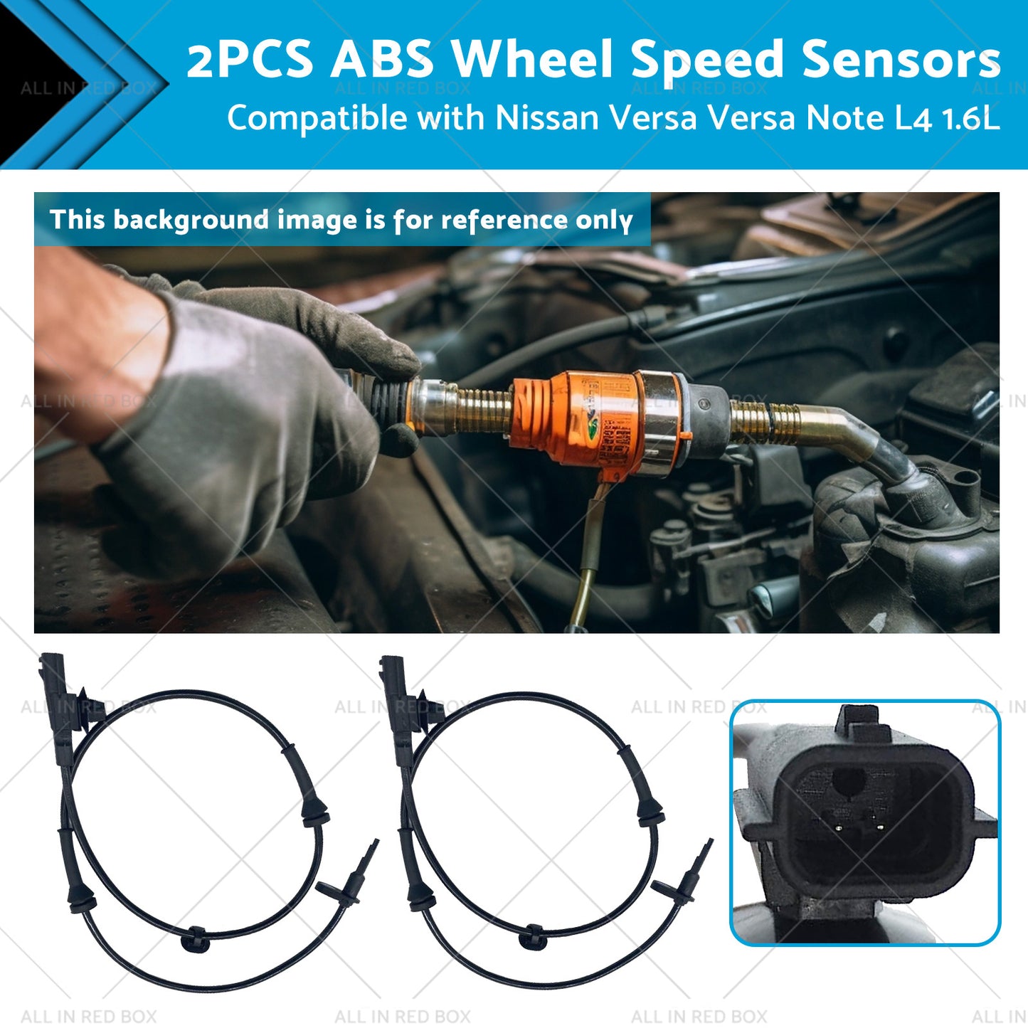 {{ 2x Front L or R ABS Wheel Speed Sensor Suitable for Versa 12-19 Versa Note 14-19 }} - Buy Car Parts Online at {{ Kaka Auto Parts }}.