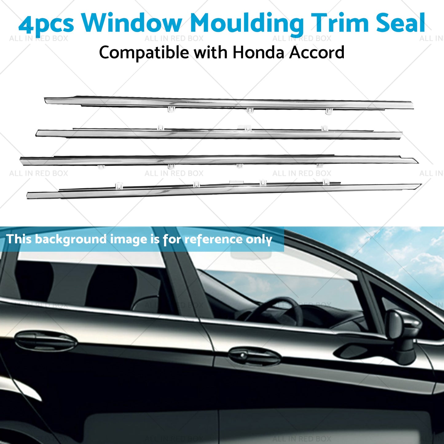 {{ 4x Window Glass Seal Weatherstrip Weather Strip Suitable For Honda Accord 08-13 }} - Buy Car Parts Online at {{ Kaka Auto Parts }}.