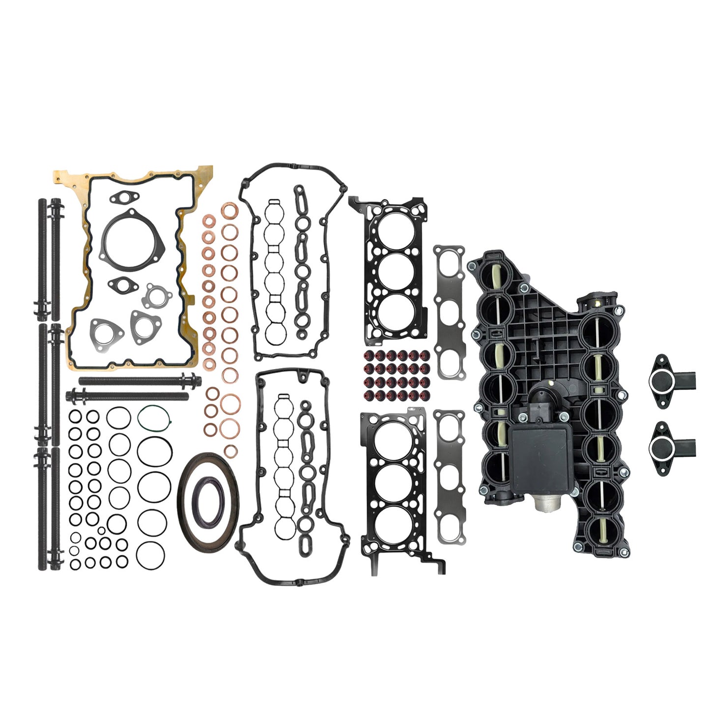 {{ Cylinder Head Gasket Kit + Intake Swirl Motor Suitable for Jeep Cherokee 11-23 }} - Buy Car Parts Online at {{ Kaka Auto Parts }}.