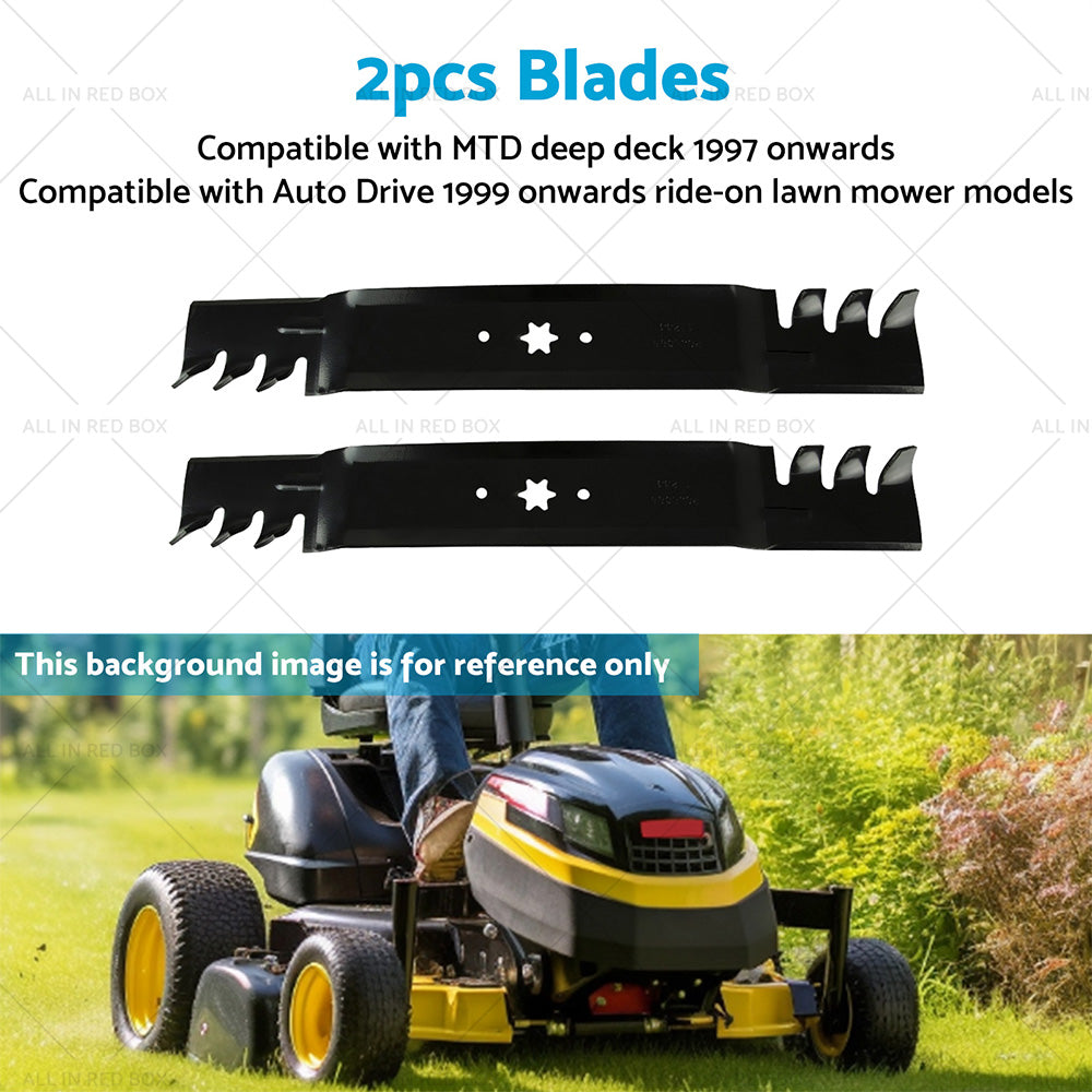 {{ 2x 42inch Blade Suitable for MTD and Cub Cadet ZTR RZT42 Gator Type Toothed Mulching }} - Buy Car Parts Online at {{ Kaka Auto Parts }}.