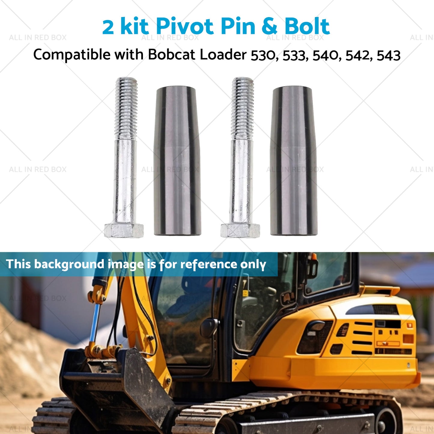 {{ 2 kit Pivot Pin Suitable for Bobcat S130 730-732 741 743 751 753 763 6732012 }} - Buy Car Parts Online at {{ Kaka Auto Parts }}.