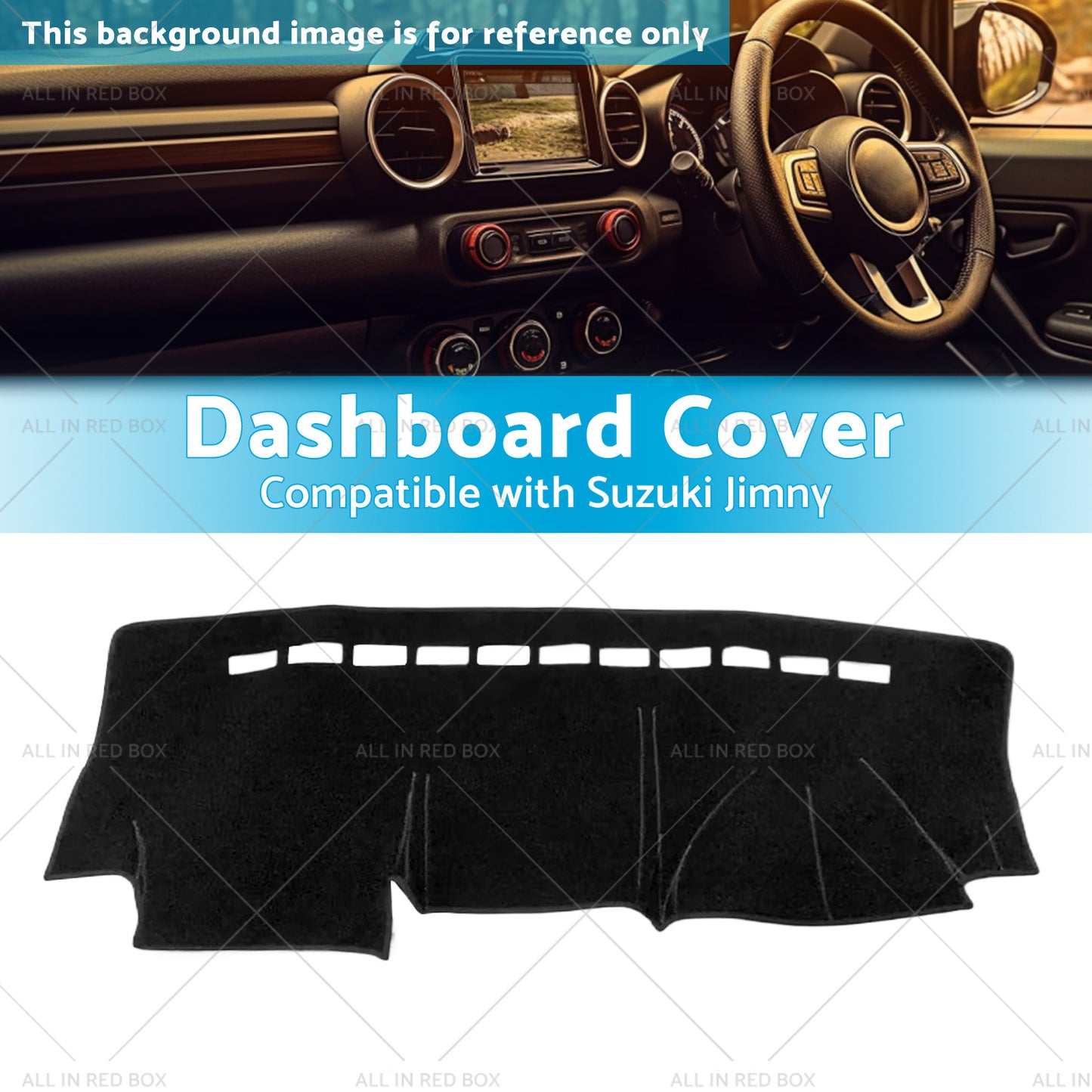 {{ RHD Dashmat Dash Mat For Suzuki Jimny 1998-2018 Dashboard Cover Non-slip }} - Buy Car Parts Online at {{ Kaka Auto Parts }}.