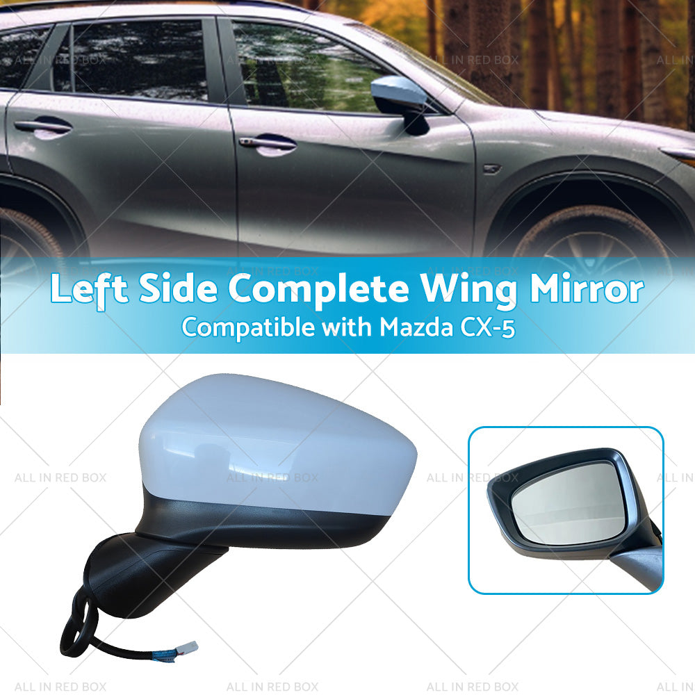 {{ Door Wing Mirror Suitable for Mazda CX-5 2012-2014 Left Passenger Side LH NEW }} - Buy Car Parts Online at {{ Kaka Auto Parts }}.