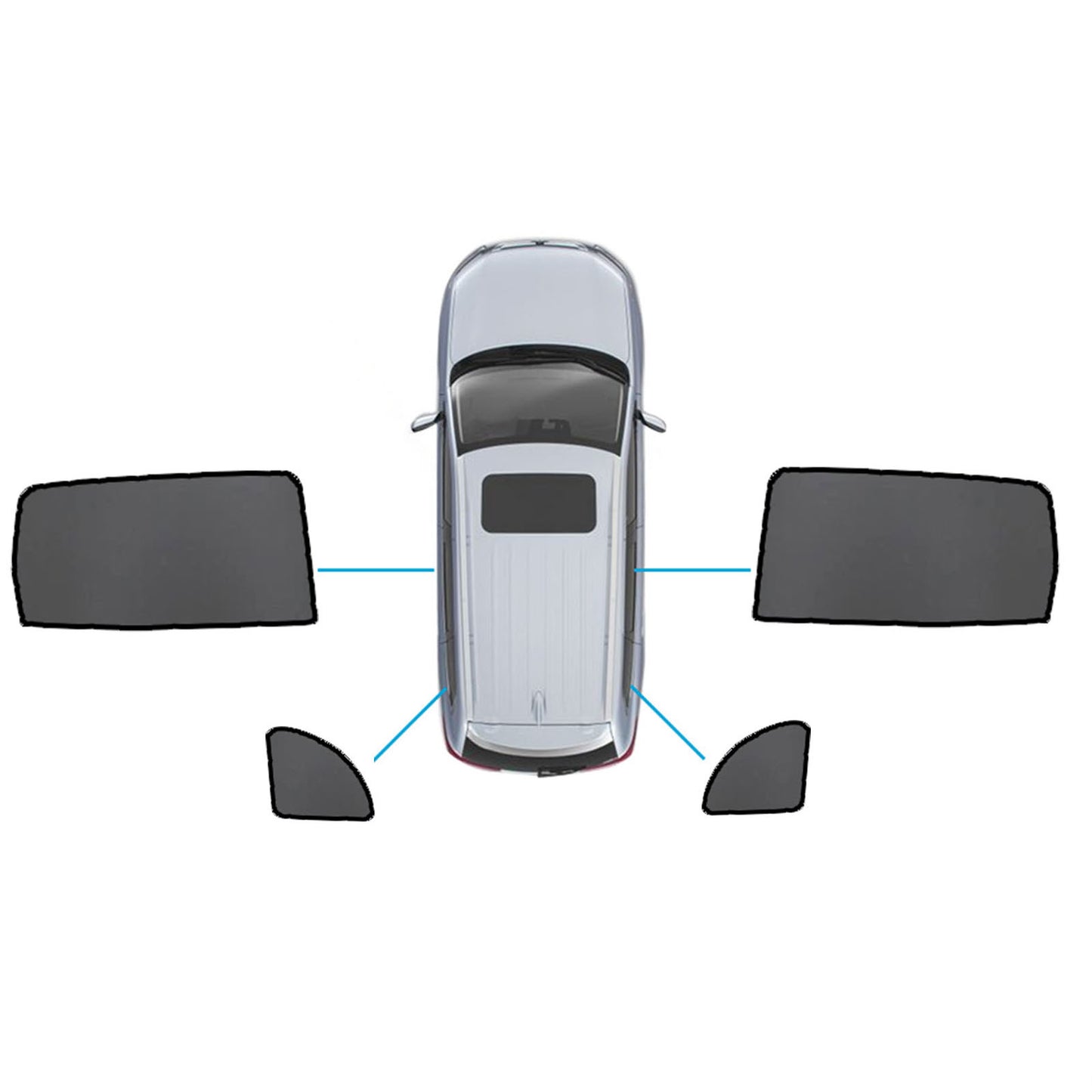 Magnetic Sun Shades Suitable for Mercedes Benz GLB X247 20+ Windows Sun Blind