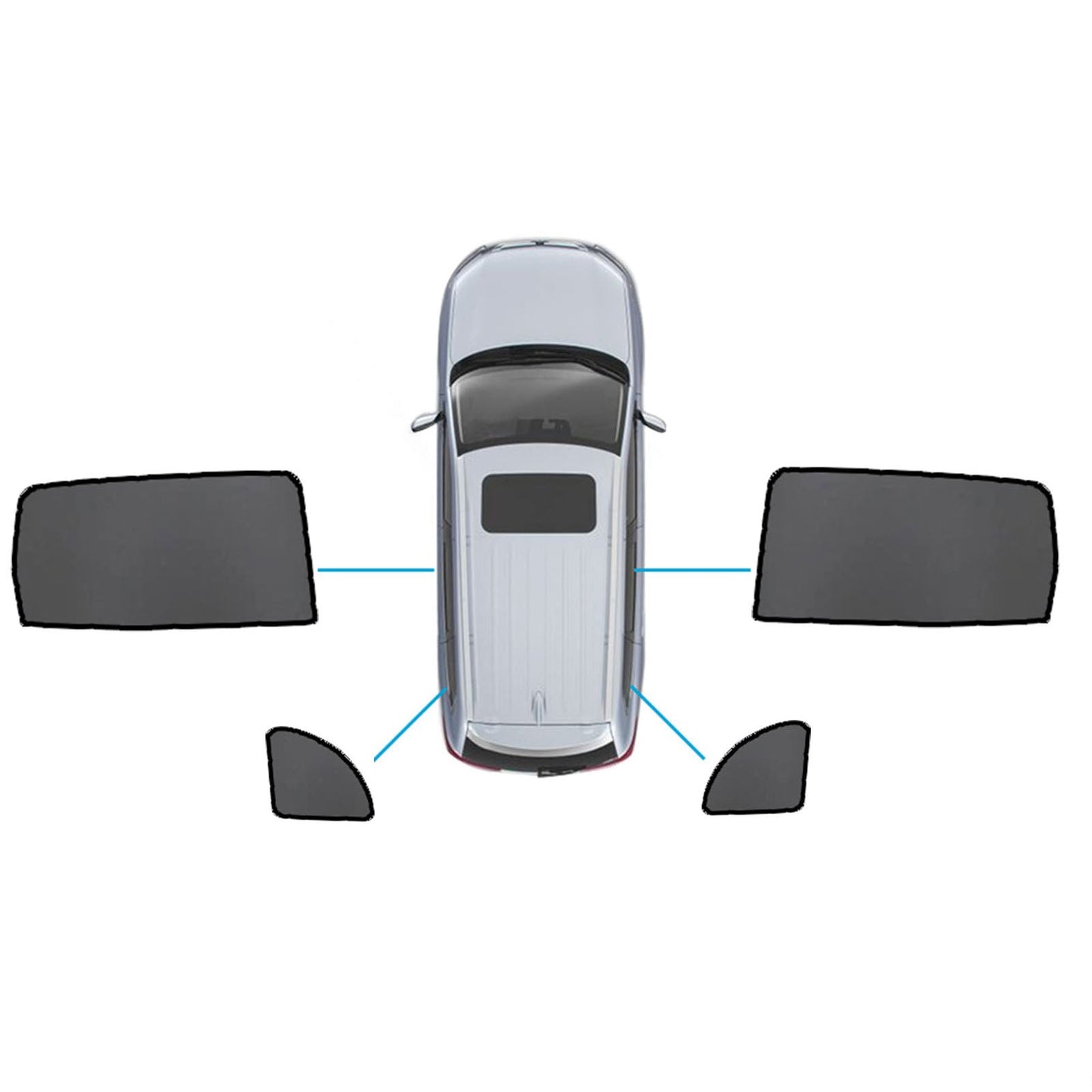 Magnetic Sun Shades Suitable for Mercedes Benz GLB X247 20+ Windows Sun Blind