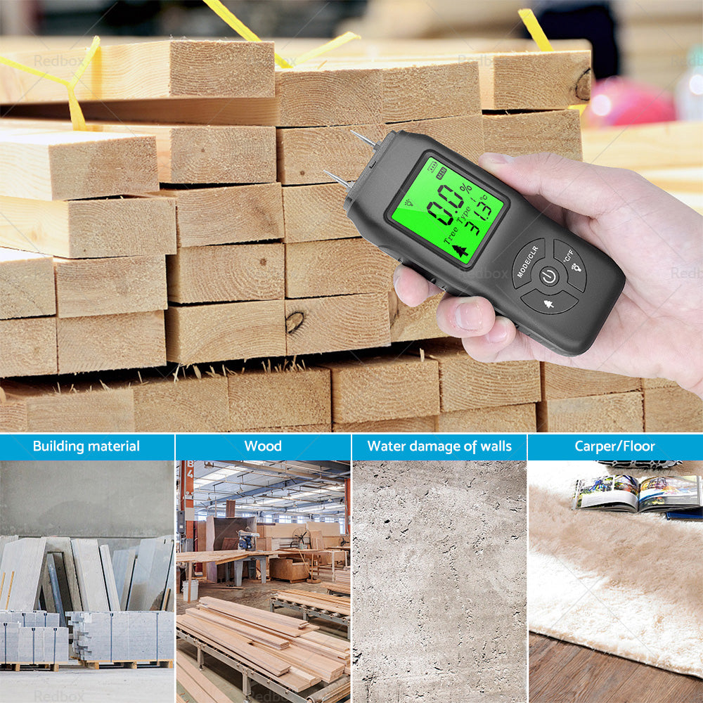{{ 2-Pin Digital LCD Moisture Meter Damp Detector Wood Humidity CaravanTester Tool }} - Buy Car Parts Online at {{ Kaka Auto Parts }}.