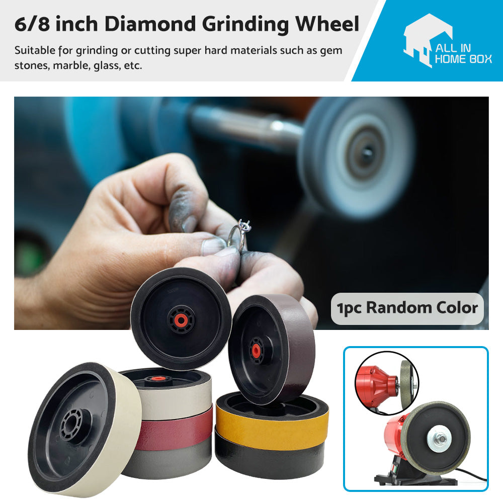 SOFT DIAMOND RESIN WHEELS 8 x 2 inch best quality Lapidary diamond tool SALE