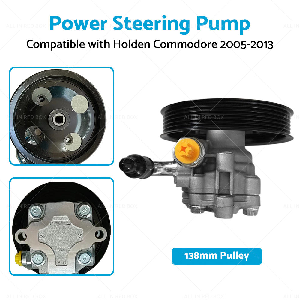 Power Steering Pump and Pulley For Holden Commodore 6. 0L V8 VE VZ L98 2005-2013
