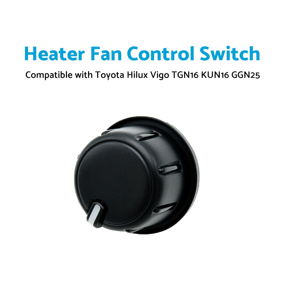 {{ Heater Fan Control Switch Knob Suitable For Toyota Hilux Vigo TGN10 KUN36 KUN35 }} - Buy Car Parts Online at {{ Kaka Auto Parts }}.