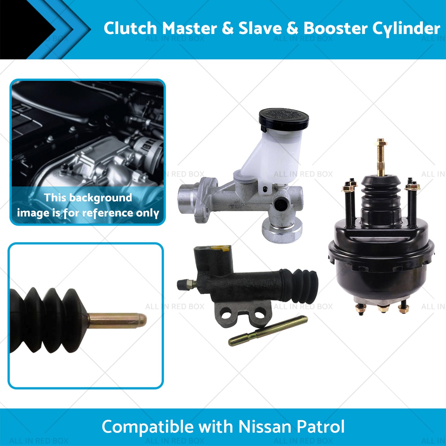 {{ Clutch Slave and Master and Booster Cylinder Suitable for Nissan Patrol GU Y61 }} - Buy Car Parts Online at {{ Kaka Auto Parts }}.