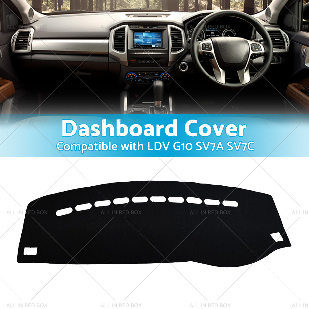Non-Slip Dash Mat Suitable For LDV G10 SV7A SV7C Suits All models 15-23 Black AU
