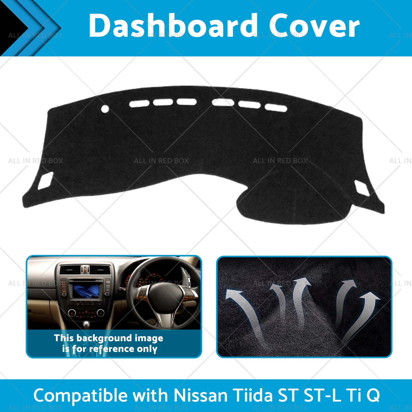 {{ Dash Cover Mat Dashboard Pat Suitable For Nissan Tiida C12 13-23 Dashboard Pad }} - Buy Car Parts Online at {{ Kaka Auto Parts }}.