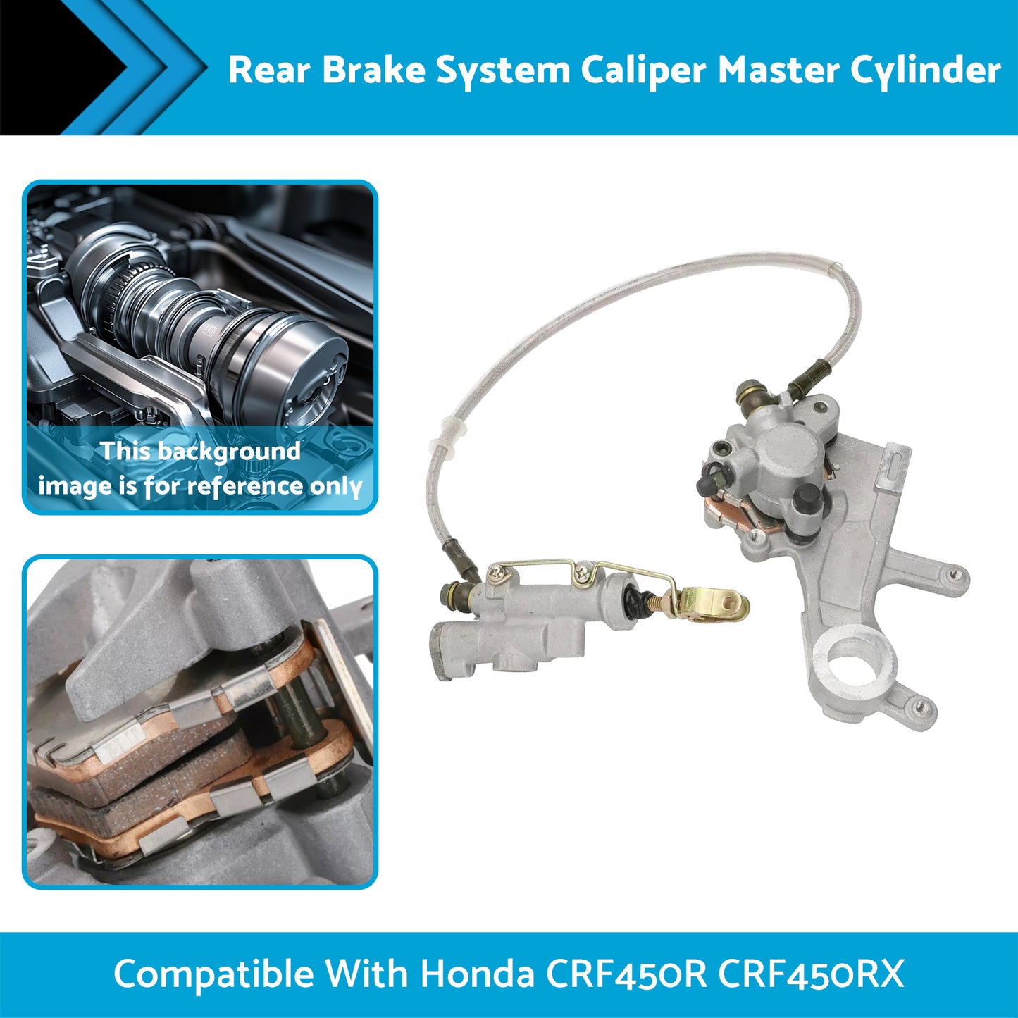 {{ Rear Brake System Caliper Master Cylinder Suitable For Honda CRF450R CRF450RX }} - Buy Car Parts Online at {{ Kaka Auto Parts }}.