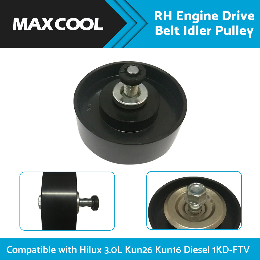 {{ Suitable For Toyota Hilux KUN16 KUN26 3. 0L Turbo Diesel Drive Belt Idler Pulley }} - Buy Car Parts Online at {{ Kaka Auto Parts }}.