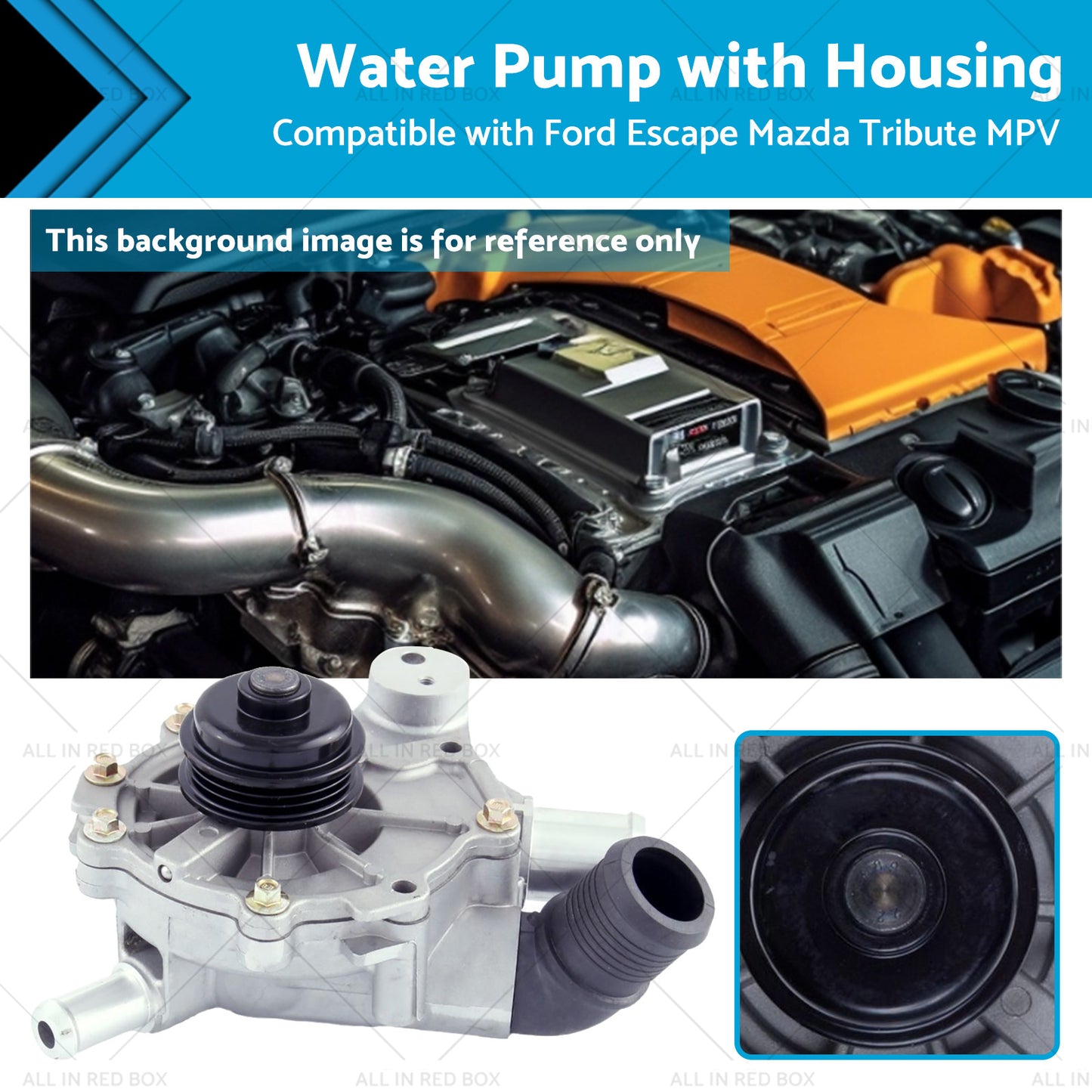 {{ Water Pump and Housing ?Suitable for Mazda Tribute MPV Ford Escape V6 3. 0L 03-06 }} - Buy Car Parts Online at {{ Kaka Auto Parts }}.